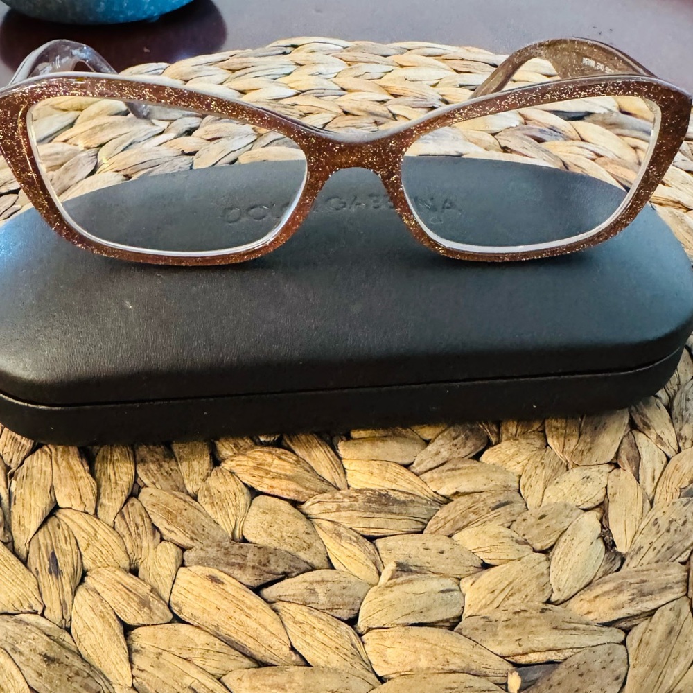 Dolce & Gabbana Sparkling Brown Women's Glasses